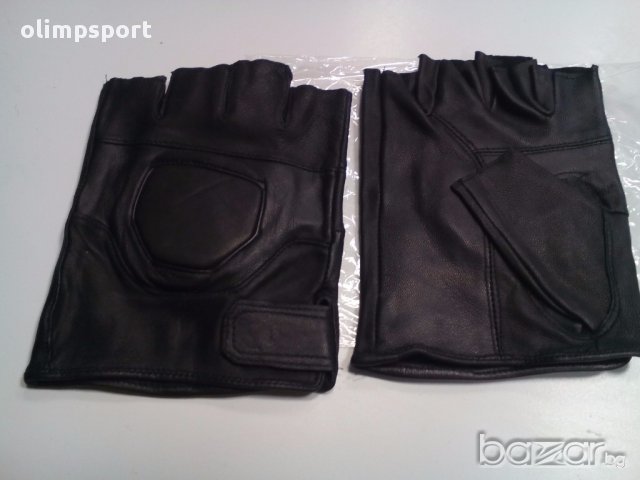 кожени ръкавици без пръсти - фитнес ръкавици ръкавици за колоездене, снимка 3 - Фитнес уреди - 15179066