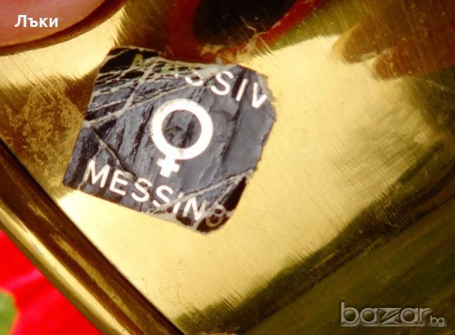 Швейцарска бронзова кана 43 см.,1.7 кг. , снимка 7 - Антикварни и старинни предмети - 19194170