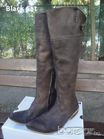 Маркови кафяви кожени дамски ботуши "Indigo Sport", естествена кожа, чизми, боти, зимни обувки, снимка 10 - Дамски ботуши - 15882482