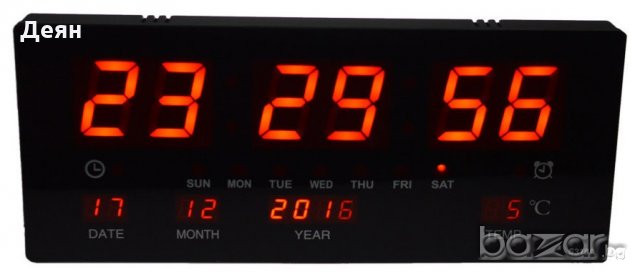 JH3615 Голям електронен часовник за стена , снимка 4 - Други стоки за дома - 19577176