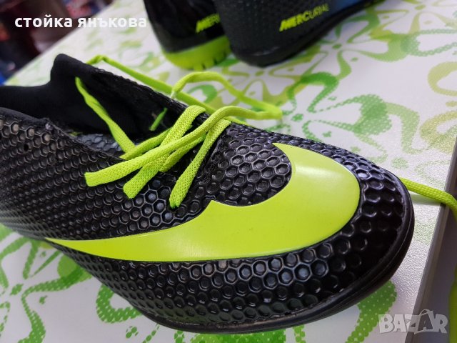 Продавам мъжки маратонки кожени подходящи и за футбол черно сиво, снимка 4 - Детски маратонки - 22666822