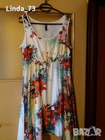 Дам.рокля-"COLOURS"-/вискоза/-цвят-шарена. Закупена от Италия., снимка 4 - Рокли - 22610548