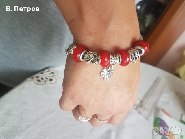 Дамска гривна тип „Пандора“., снимка 4 - Гривни - 22785534