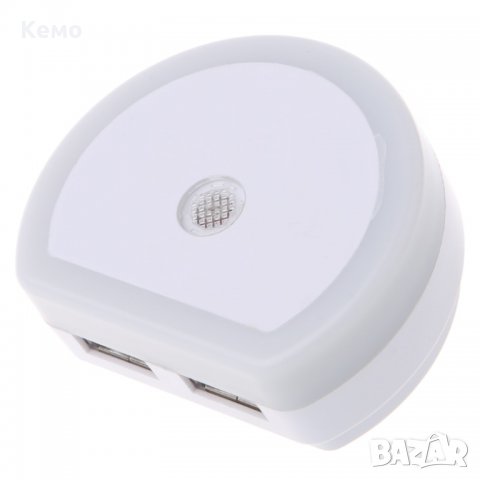 Двойно USB зарядно устройство с LED светлина, снимка 3 - Оригинални зарядни - 22456552