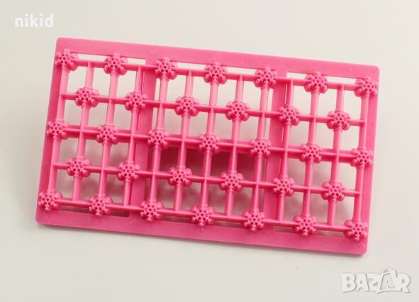 Снежинки в мрежа ограда решетка щампа за украса и декор на торти фондан борд