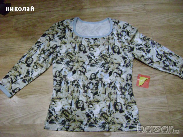 Key памучна блуза със 7/8 ръкав, снимка 3 - Блузи с дълъг ръкав и пуловери - 13466601