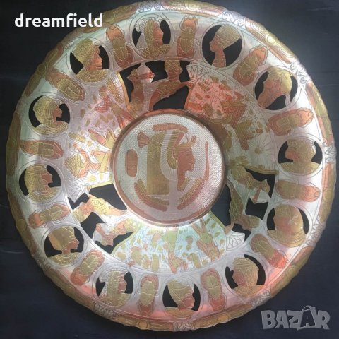 Декоративни чинии с египетски мотиви 9 броя, снимка 7 - Декорация за дома - 24879283