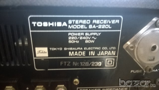 toshiba sa-220l stereo receiver-made in japan-ретро ресивър, снимка 16 - Ресийвъри, усилватели, смесителни пултове - 7312685