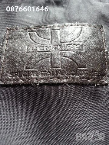 Италианско кожено яке Century(Чентури) - мъжко, размер L-48-50, снимка 4 - Якета - 22224501