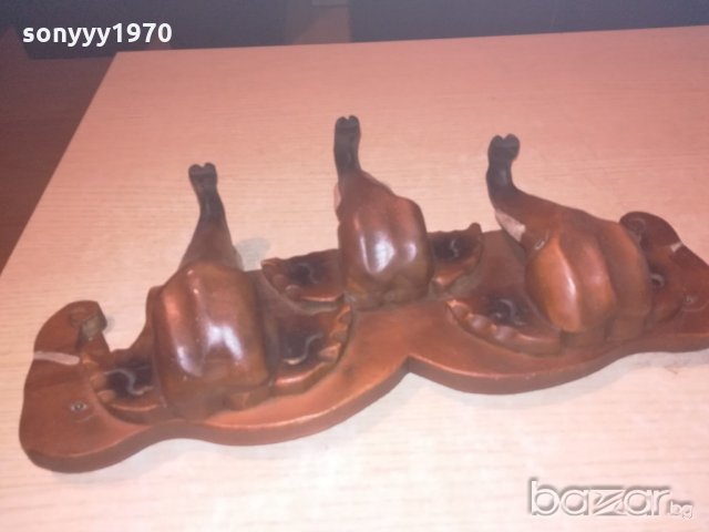 ретро колекция-закачалка от слонове-внос швеицария-42х23х8см, снимка 10 - Антикварни и старинни предмети - 20957742
