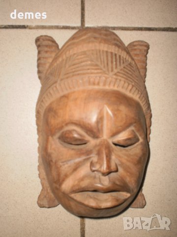 Стара Юруба маска-Нигерия, снимка 7 - Антикварни и старинни предмети - 23590673