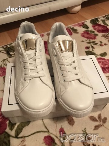 Нови Бели обувки/кецове , снимка 4 - Кецове - 21417699
