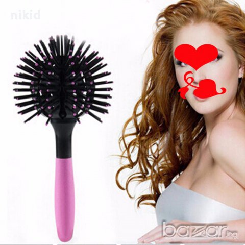3 D четка за коса кръгла, снимка 3 - Аксесоари за коса - 10094508