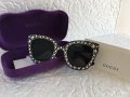 Gucci дамски слънчеви очила с звезди камъни, снимка 6