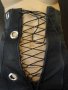 Нов черен къс дамски гащеризон с връзки (тип корсет), къси панталонки, панталони, панталон, блуза, снимка 16