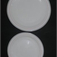 Комплект  „3+3” чинии,от френски аркопал, снимка 4 - Чинии - 23177012