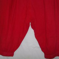 Червени ленени шалвари тип потури "Promod" оригинал, снимка 6 - Къси панталони и бермуди - 10714753