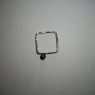 сребърен пръстен с перла, снимка 4 - Пръстени - 16849390