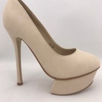 Дамски обувки Amelia-Beige, снимка 3 - Дамски обувки на ток - 25440007