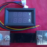 (14).Светодиоден волт-амперметър 100V/100A в комплект с шунт., снимка 2 - Друга електроника - 10882377
