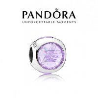 Черен Петък! ТалисманPandora Radiant Droplet Purple. Колекция Amélie, снимка 1 - Гривни - 19498894