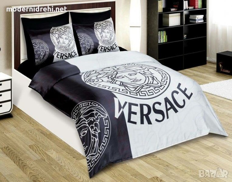 Луксозни Спални Комплекти Versace черно и бяло, снимка 1