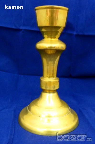 Свещник месинг 17,5 см, снимка 1