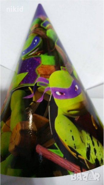 Костенурките Нинджа Голяма парти шапки шапка рожден ден, снимка 1