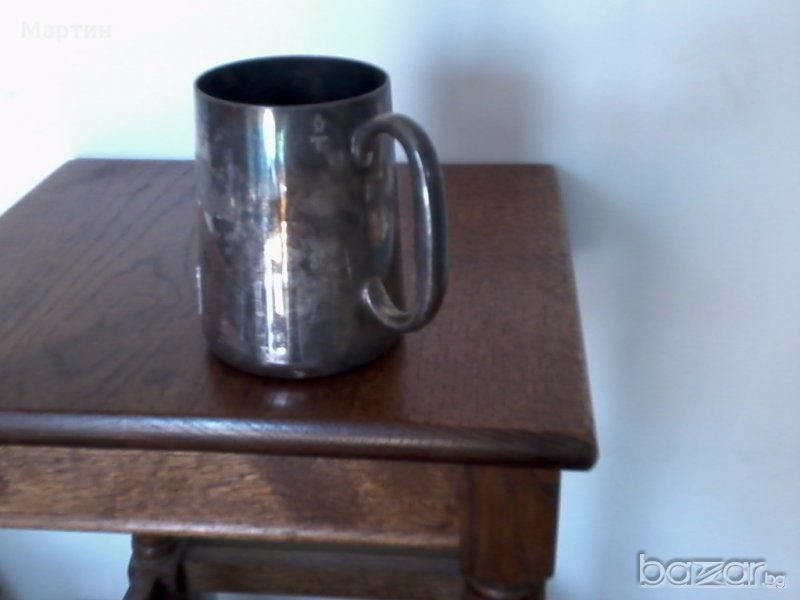 Стара посребрена - Халба -1 бр. ! (5555636), снимка 1