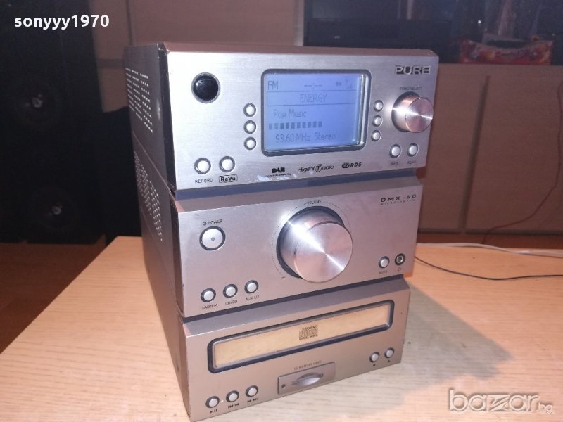 pure digital-dab/tuner/cd/mc card/usb/amplifier-from uk, снимка 1