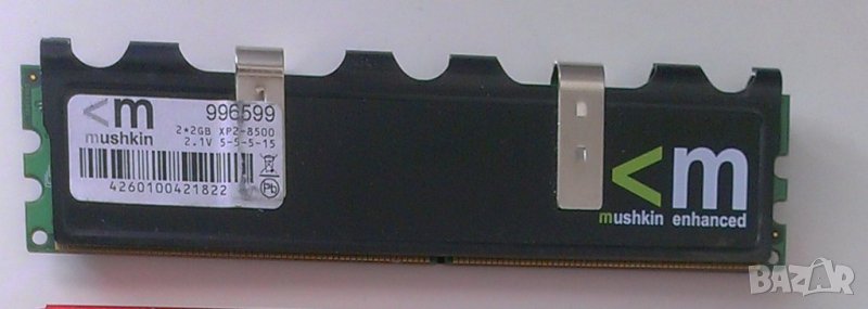 РАМ Mushkin Enhanced Blackline 2GB DDR2 1066 (PC2 8500), снимка 1