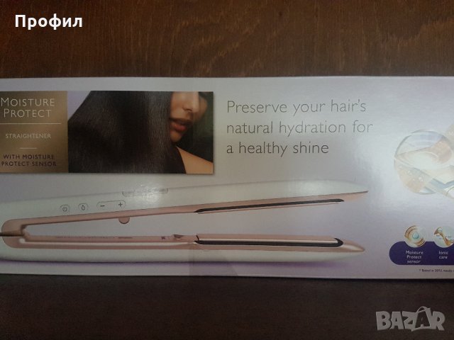 Йонизирана преса Philips moisture protect, снимка 4 - Преси за коса - 25302921