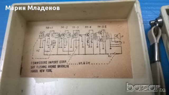 Стар транзистор Commodore 6 transistor, снимка 7 - Антикварни и старинни предмети - 16141184