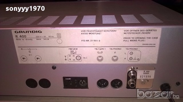 &grundig r400 receiver-germany-внос швеицария, снимка 10 - Ресийвъри, усилватели, смесителни пултове - 14294479
