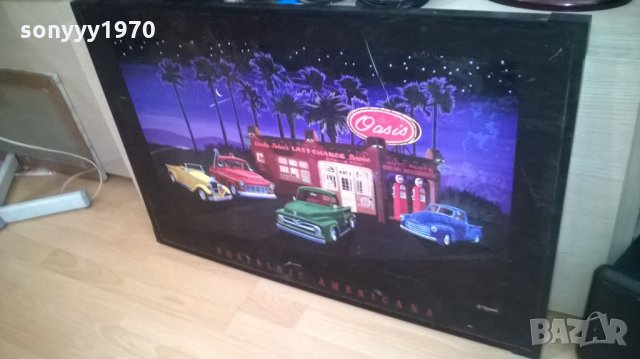 oasis-картина пвц с лед подсветки-91х61см-внос швеицария, снимка 4 - Колекции - 26041699