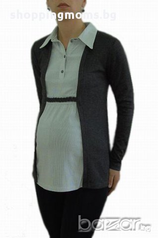 Вградена блуза за бременни и макси дами 08292 с райе , снимка 2 - Дрехи за бременни - 12044023