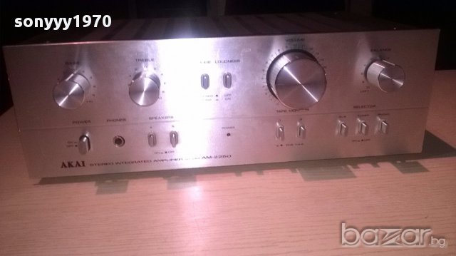 Akai-stereo amplifier-made in japan-внос швеицария, снимка 2 - Ресийвъри, усилватели, смесителни пултове - 12629685