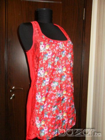 Дамака туника - корал SABRA!, снимка 2 - Туники - 7052558