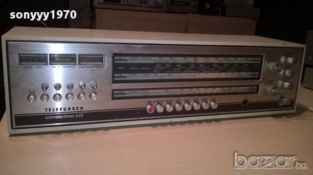 Telefunken concertino 201v-stereo receiver-внос швеицария, снимка 3 - Ресийвъри, усилватели, смесителни пултове - 14013382