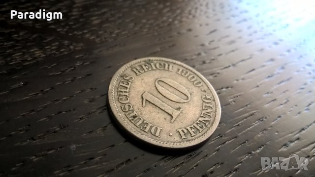Райх монета - Германия - 10 пфенига | 1900г.; серия A