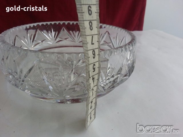 кристална купа , снимка 4 - Антикварни и старинни предмети - 19293419