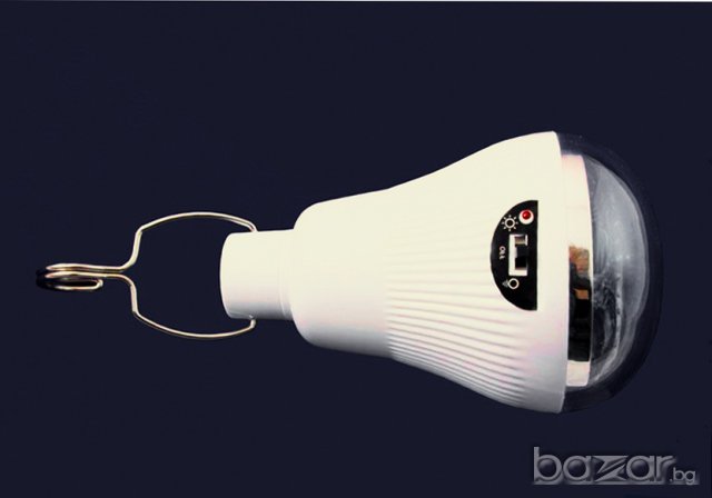 Соларна LED лампа GR-020 + слънчев панел, снимка 2 - Лед осветление - 14914558