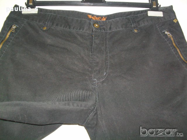 Черни дънки с велурен ефект” Jasmin”-design, снимка 3 - Къси панталони и бермуди - 15228629