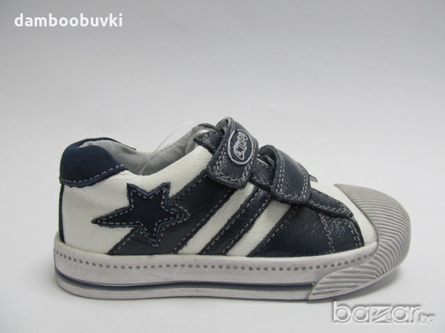 Детски обувки CHIPPO естествена кожа бял/син , снимка 2 - Детски маратонки - 20979044