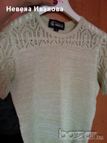 Плетена блуза с къс ръкав Никол, снимка 4 - Корсети, бюстиета, топове - 15085078