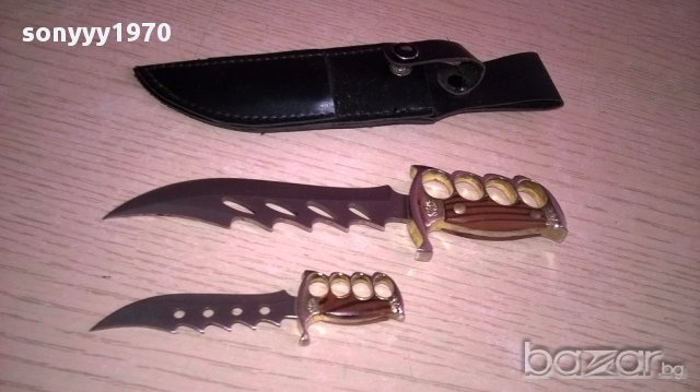 немски ножове в кания 17см с канията-внос швеицария, снимка 16 - Антикварни и старинни предмети - 18040006