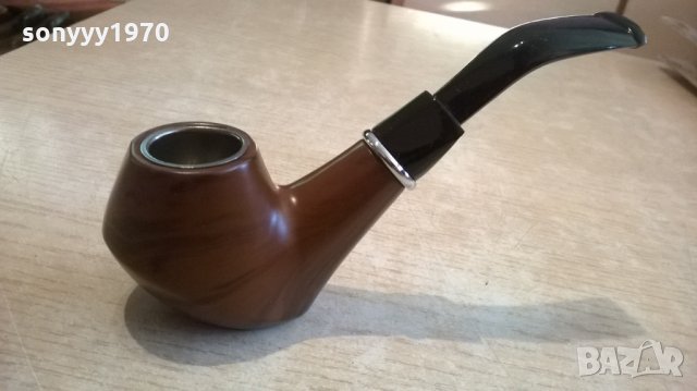 красива лула с интересни форми-14х5х4см-внос швеицария, снимка 8 - Лули - 24044427