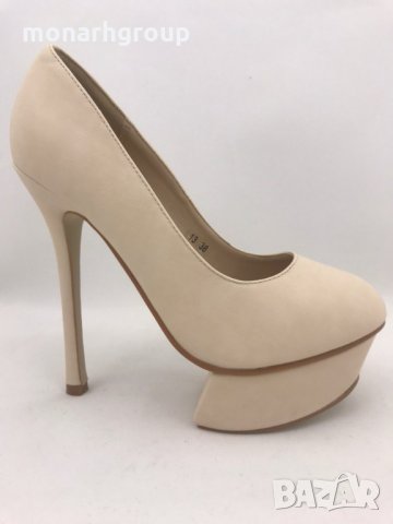 Дамски обувки Amelia-Beige, снимка 3 - Дамски обувки на ток - 25440007