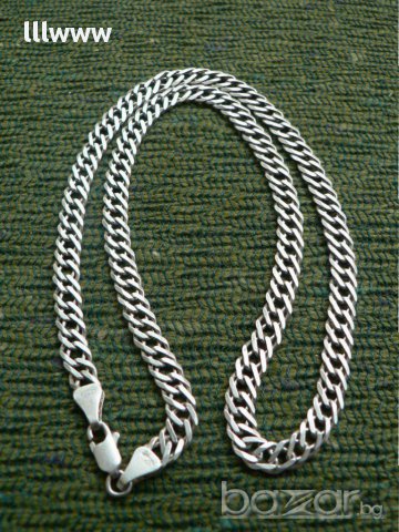 Сребърен ланец, снимка 1 - Колиета, медальони, синджири - 10963029