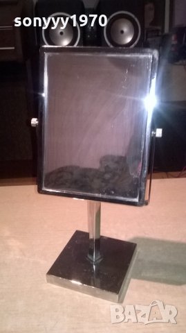 огледало с две лица-41х22х14см-метално-инокс-внос англия